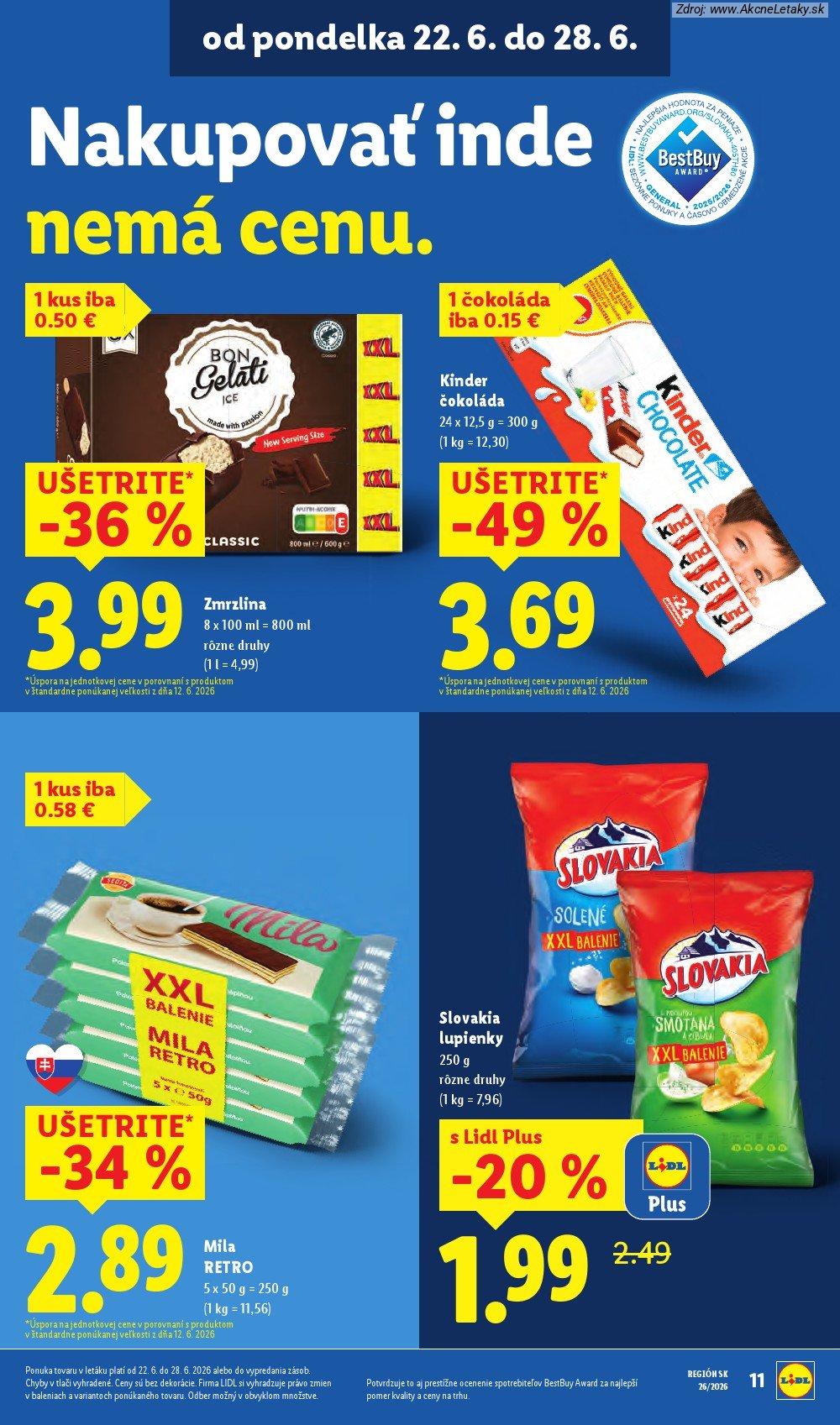 Leták Lidl (22. 6. - 28. 6. 2026) - strana 17 z 99