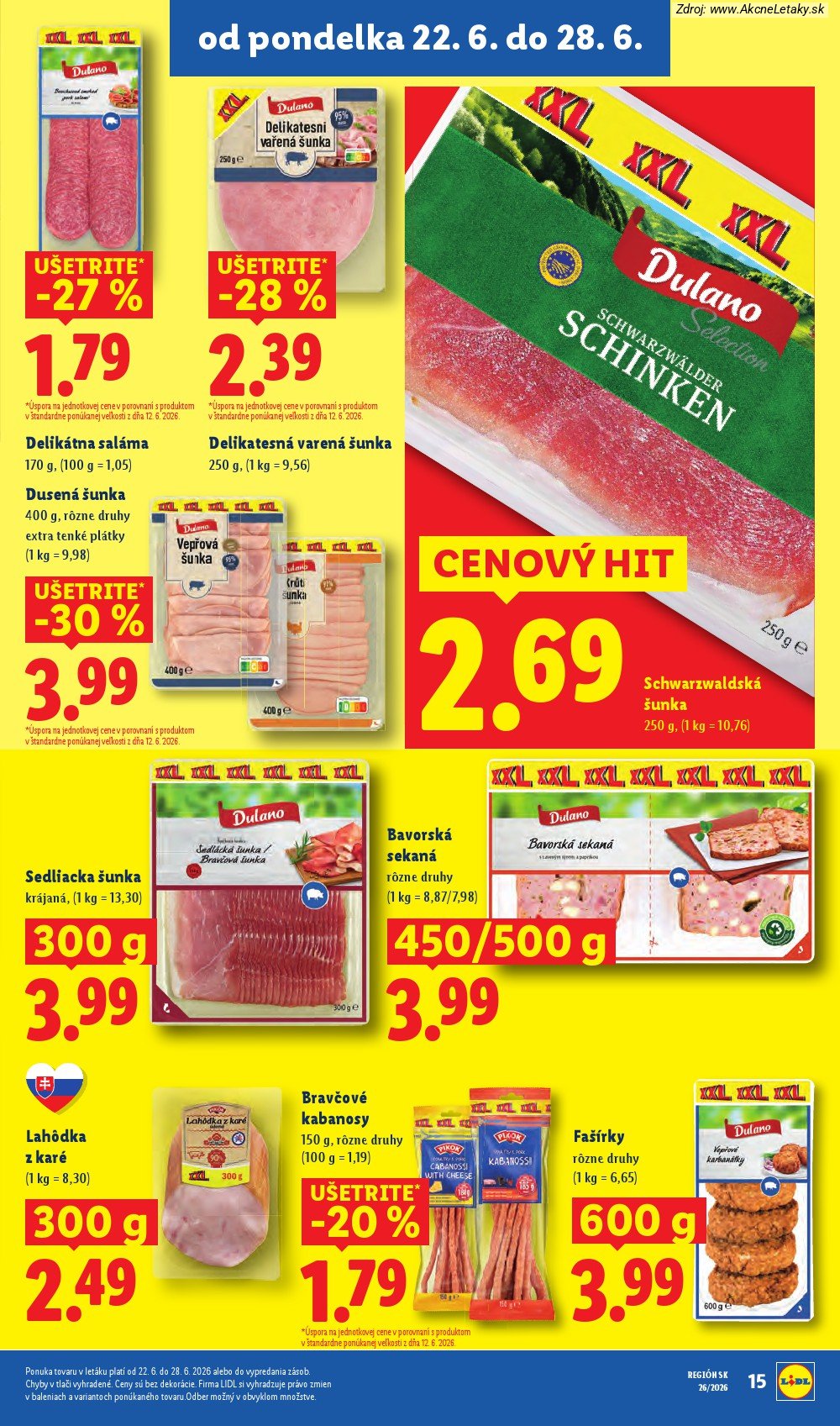 Leták Lidl (22. 6. - 28. 6. 2026) - strana 25 z 99