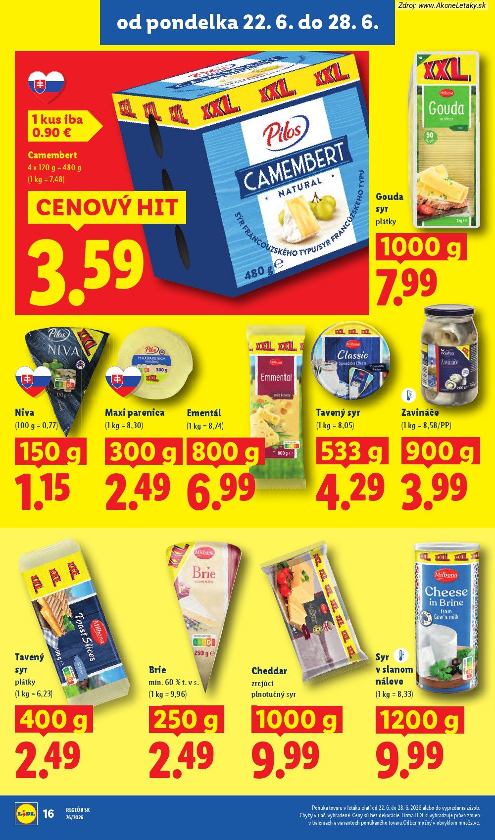Leták Lidl (22. 6. - 28. 6. 2026) - strana 26 z 99