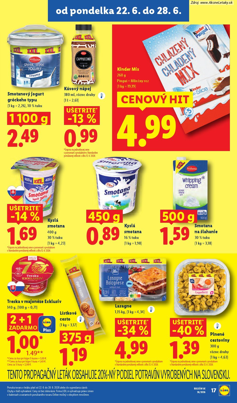 Leták Lidl (22. 6. - 28. 6. 2026) - strana 28 z 99