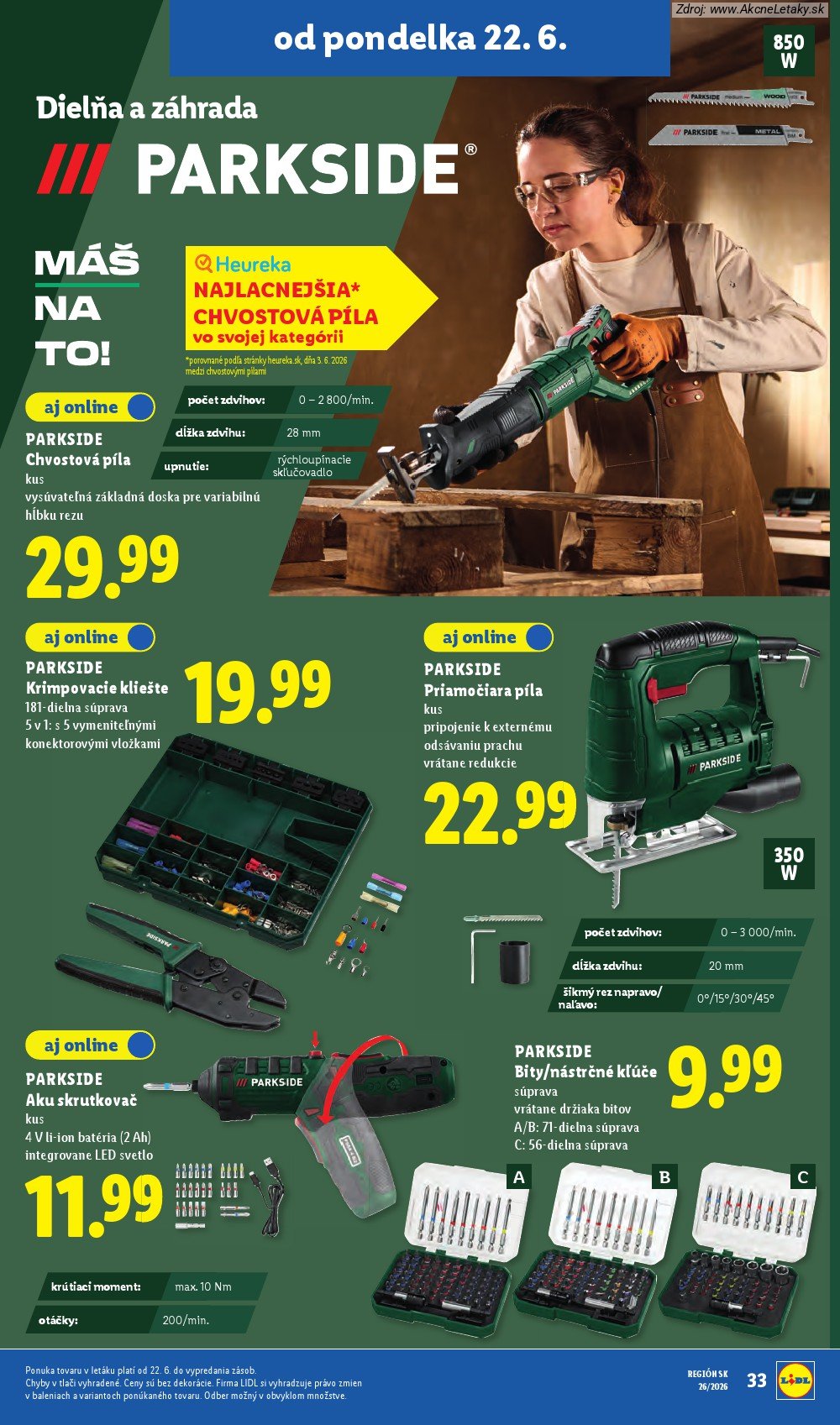Leták Lidl (22. 6. - 28. 6. 2026) - strana 47 z 99