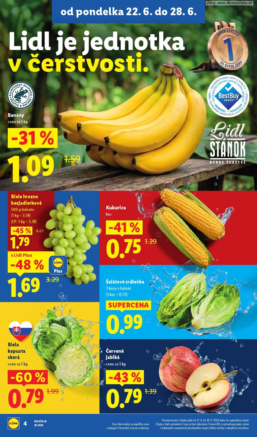 Leták Lidl (22. 6. - 28. 6. 2026) - strana 6 z 99