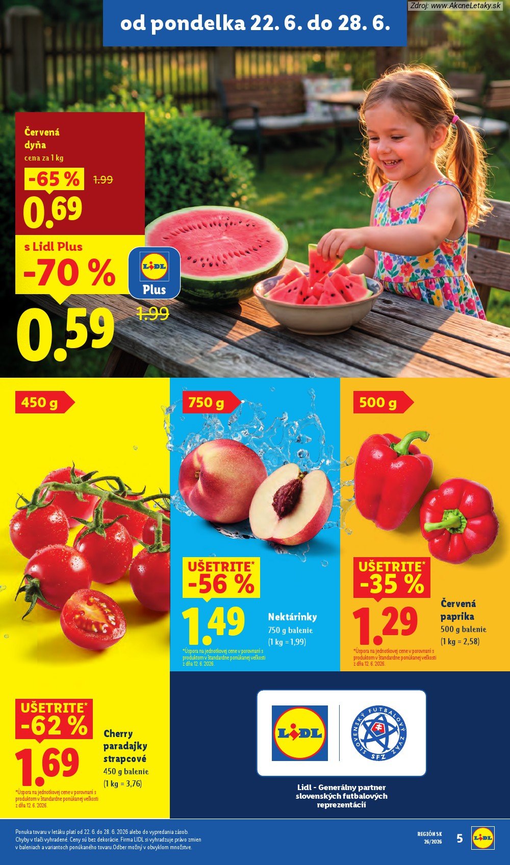 Leták Lidl (22. 6. - 28. 6. 2026) - strana 7 z 99