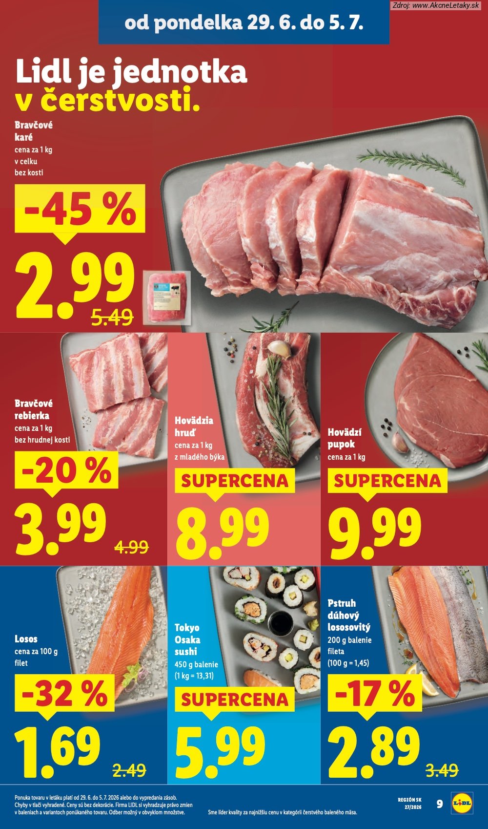 Leták Lidl (29. 6. - 5. 7. 2026) - strana 15 z 98