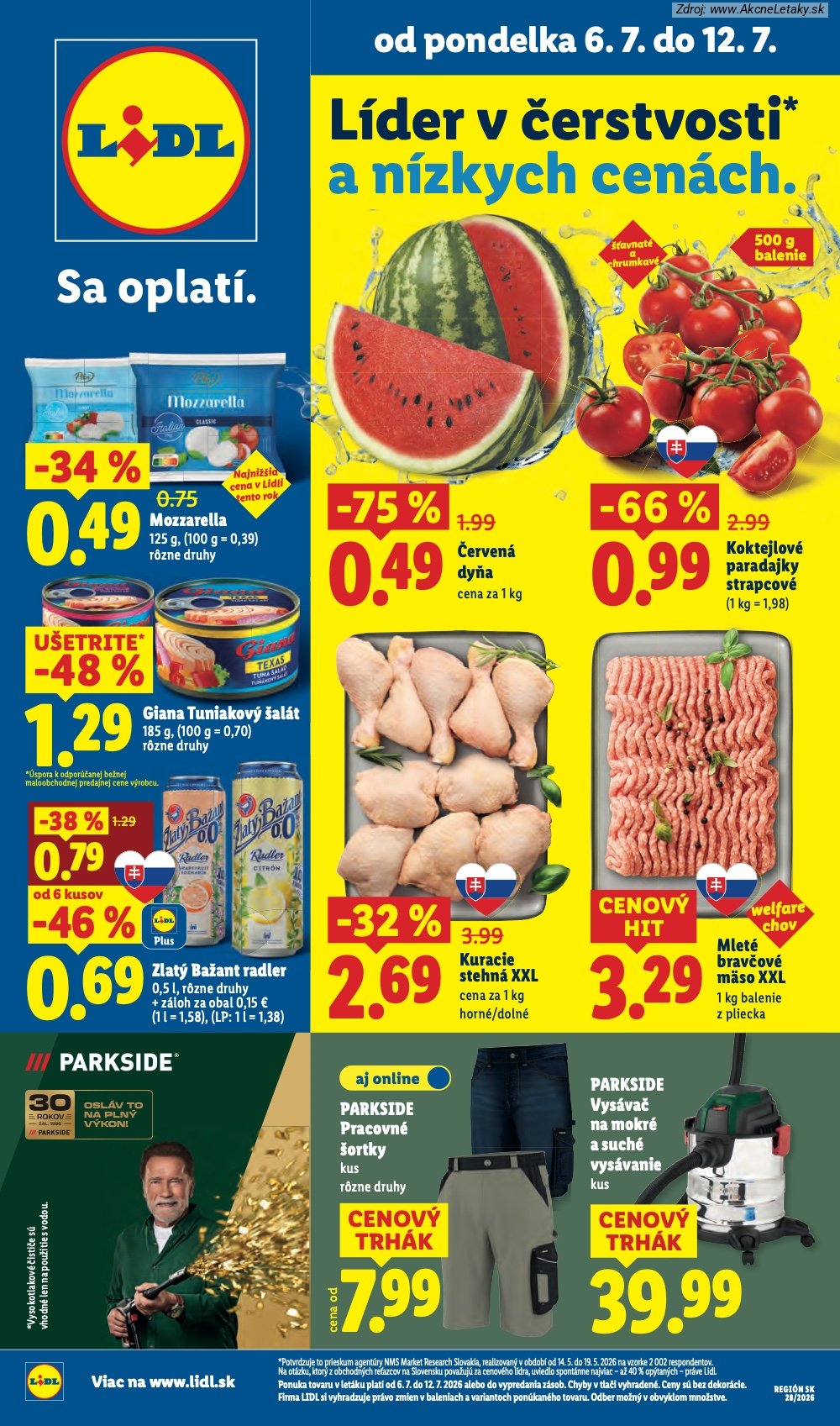 Leták Lidl (6. 7. - 12. 7. 2026) - strana 1 z 109