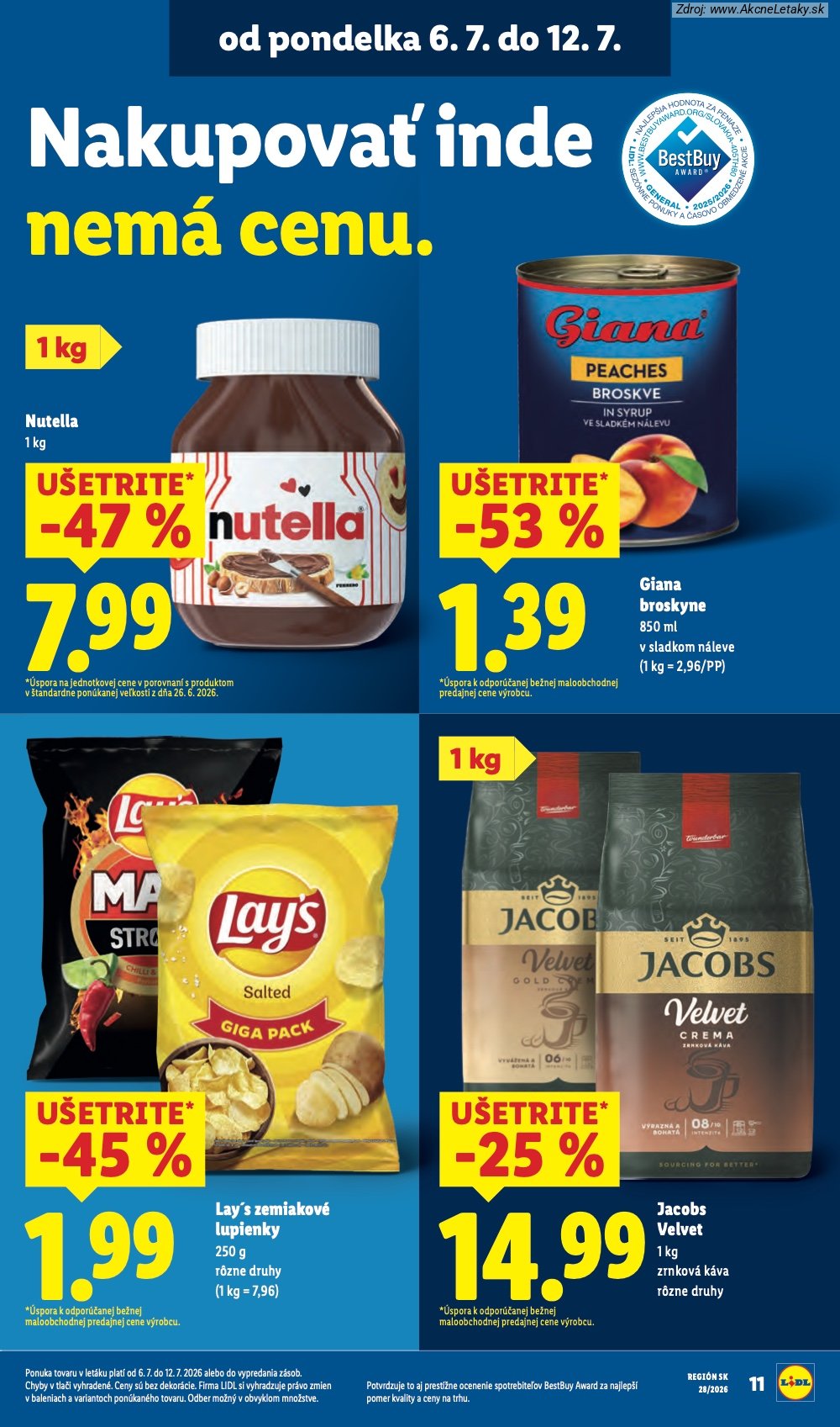 Leták Lidl (6. 7. - 12. 7. 2026) - strana 21 z 109