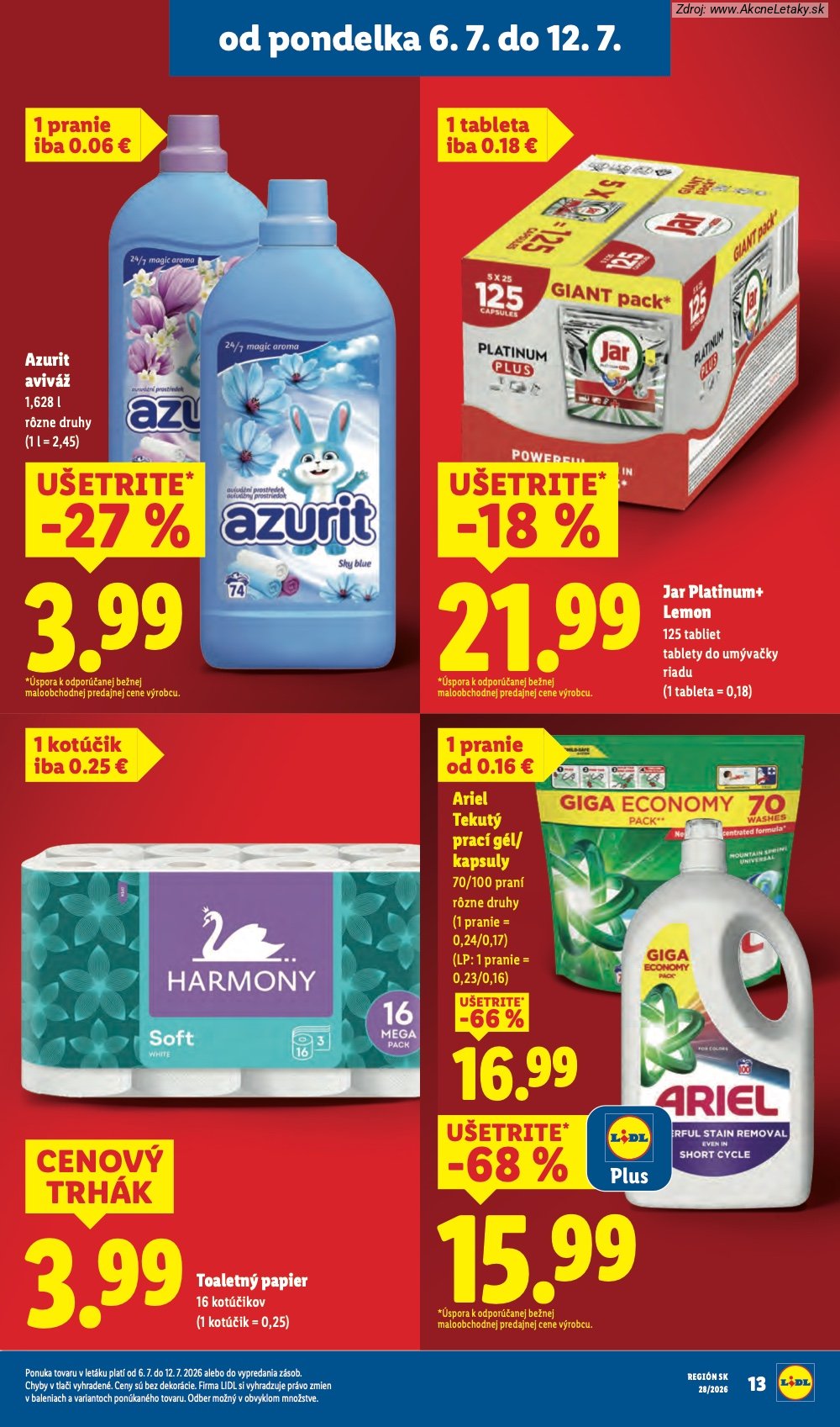 Leták Lidl (6. 7. - 12. 7. 2026) - strana 23 z 109