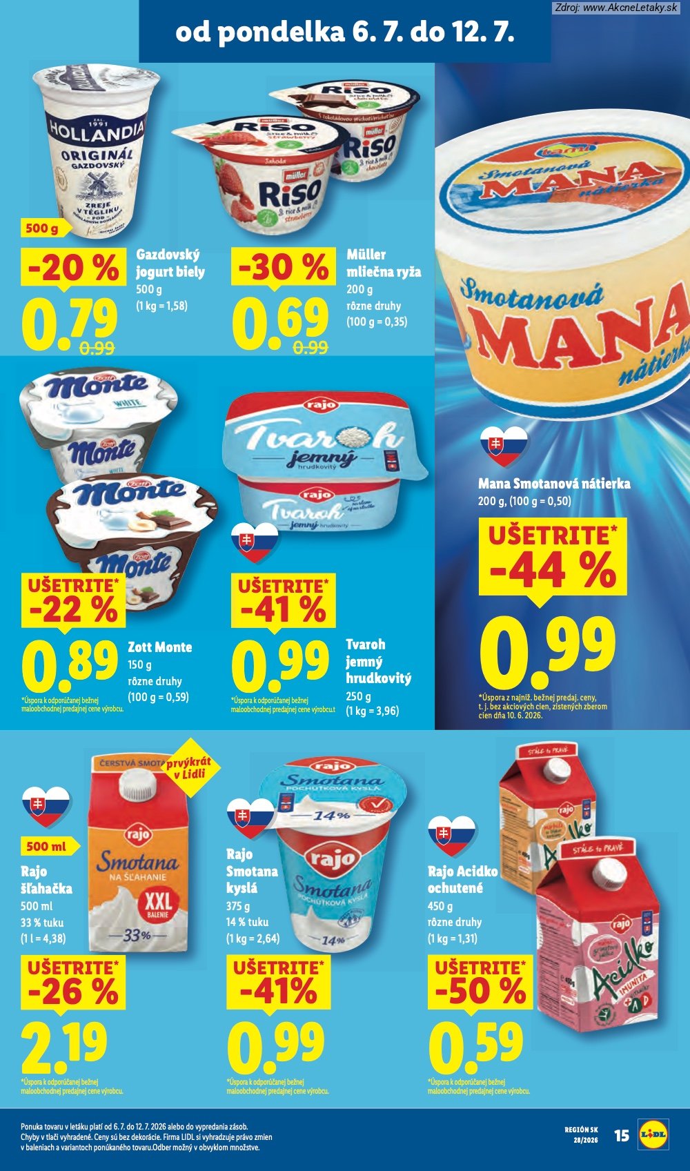 Leták Lidl (6. 7. - 12. 7. 2026) - strana 25 z 109