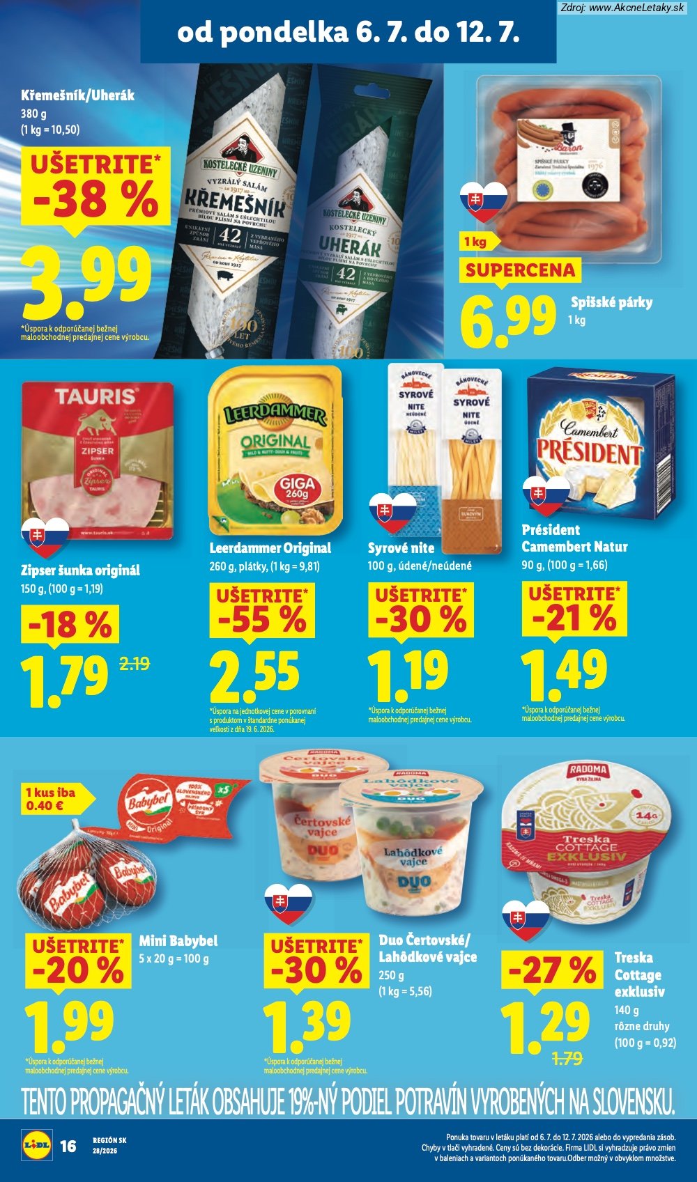 Leták Lidl (6. 7. - 12. 7. 2026) - strana 26 z 109
