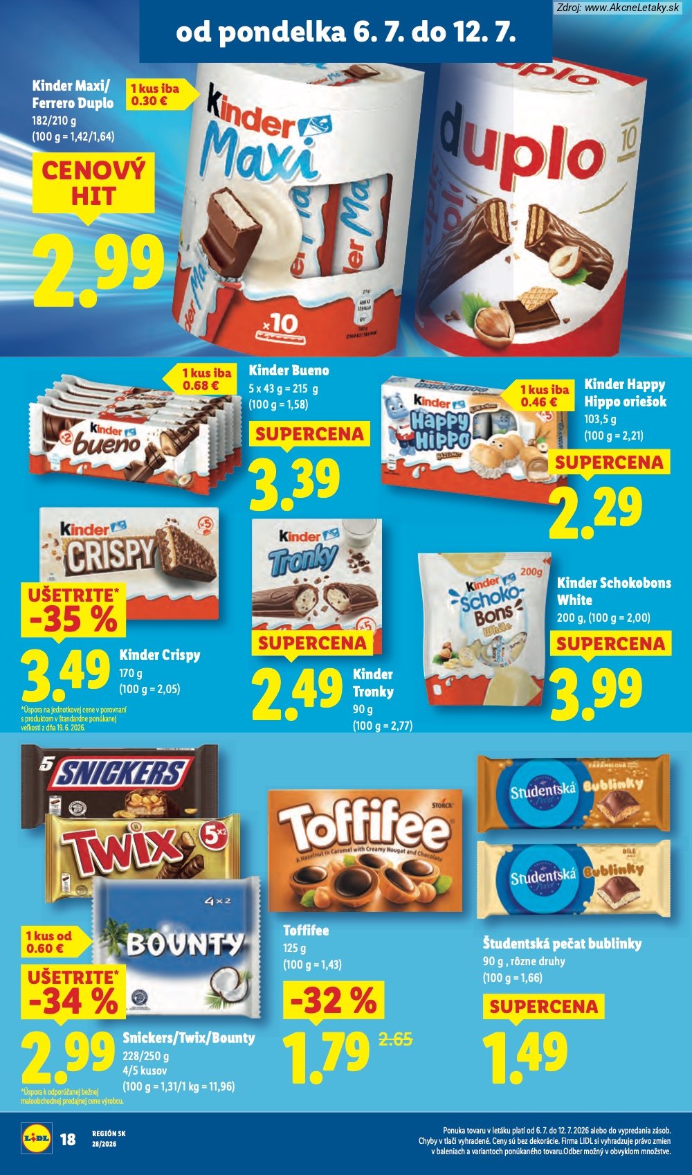 Leták Lidl (6. 7. - 12. 7. 2026) - strana 28 z 109