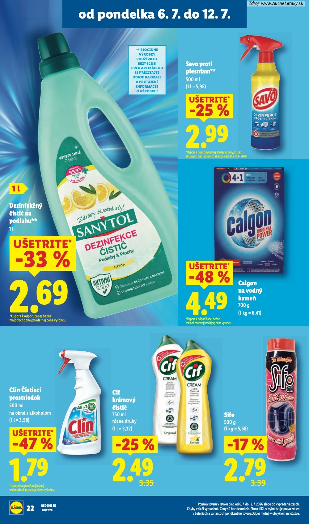Leták Lidl (6. 7. - 12. 7. 2026) - strana 32 z 109