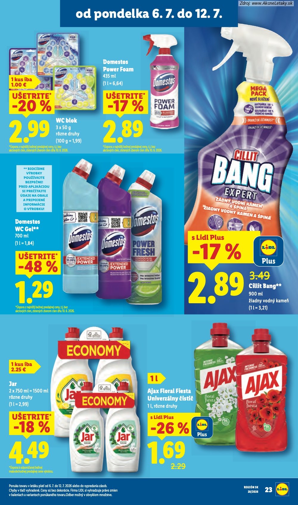 Leták Lidl (6. 7. - 12. 7. 2026) - strana 33 z 109
