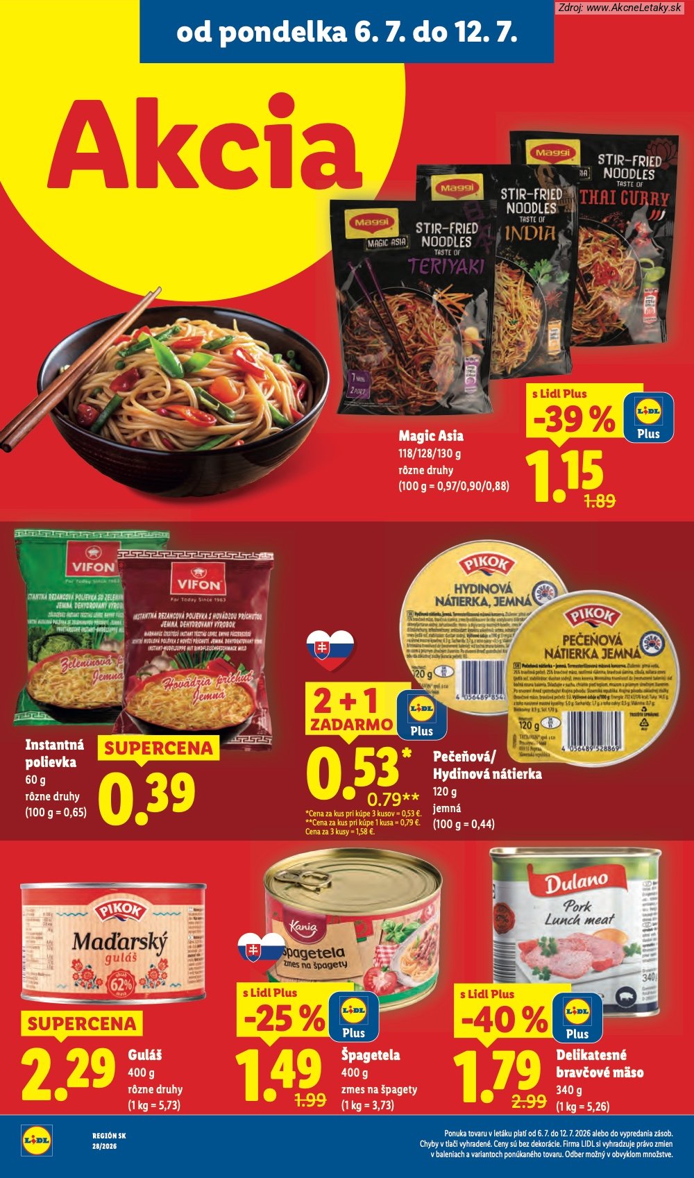 Leták Lidl (6. 7. - 12. 7. 2026) - strana 42 z 109