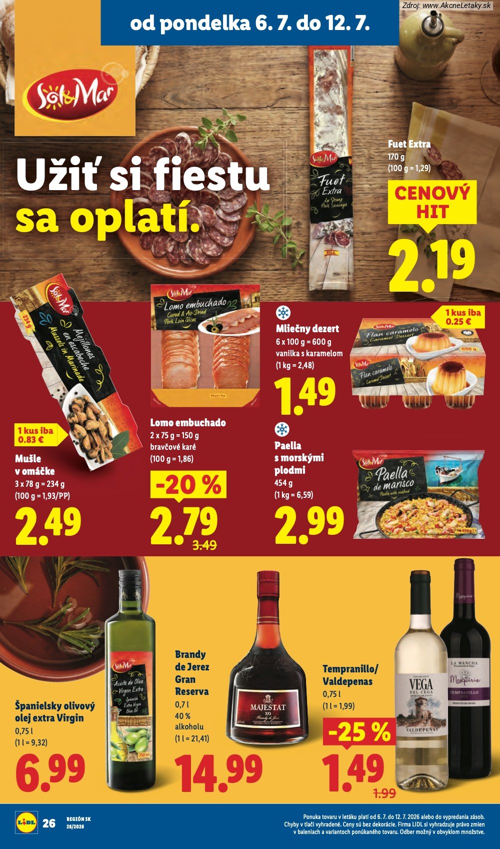 Leták Lidl (6. 7. - 12. 7. 2026) - strana 43 z 109