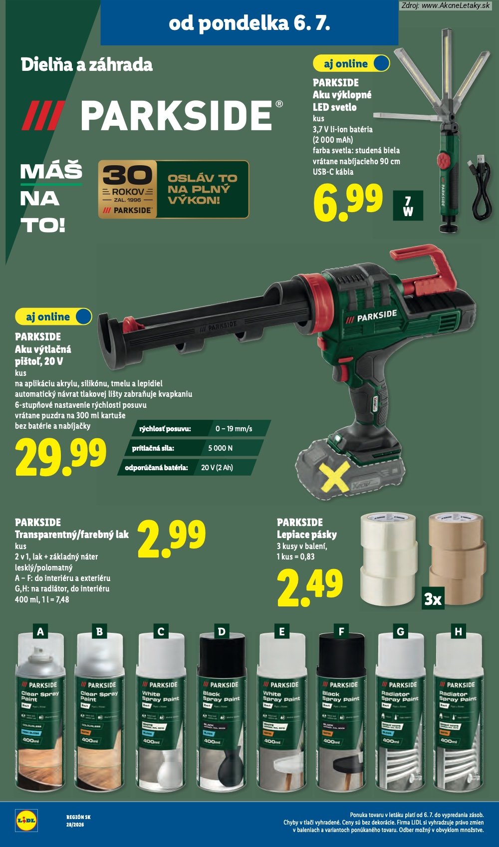 Leták Lidl (6. 7. - 12. 7. 2026) - strana 58 z 109