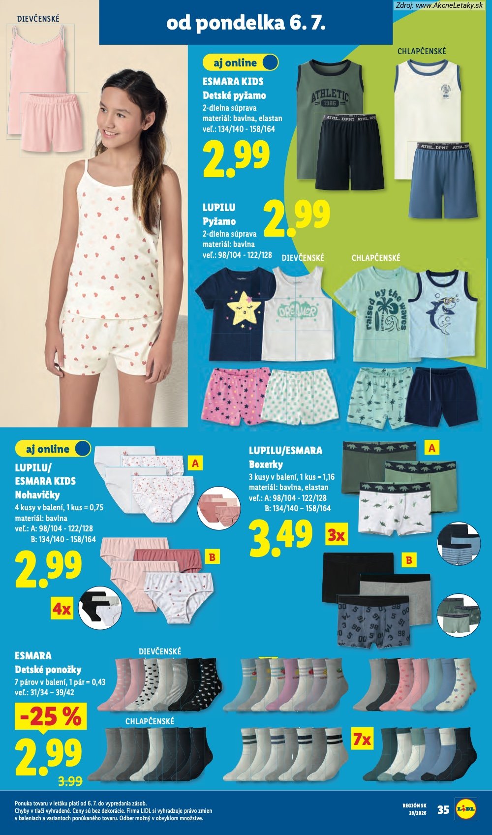 Leták Lidl (6. 7. - 12. 7. 2026) - strana 63 z 109