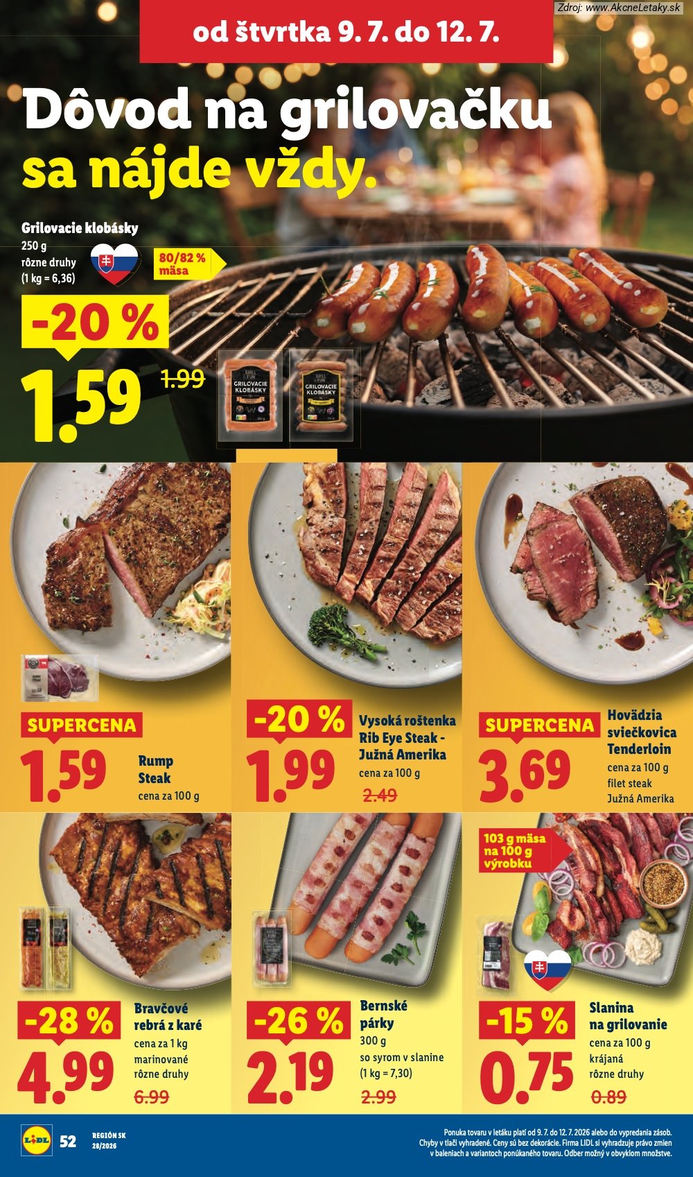 Leták Lidl (6. 7. - 12. 7. 2026) - strana 72 z 109
