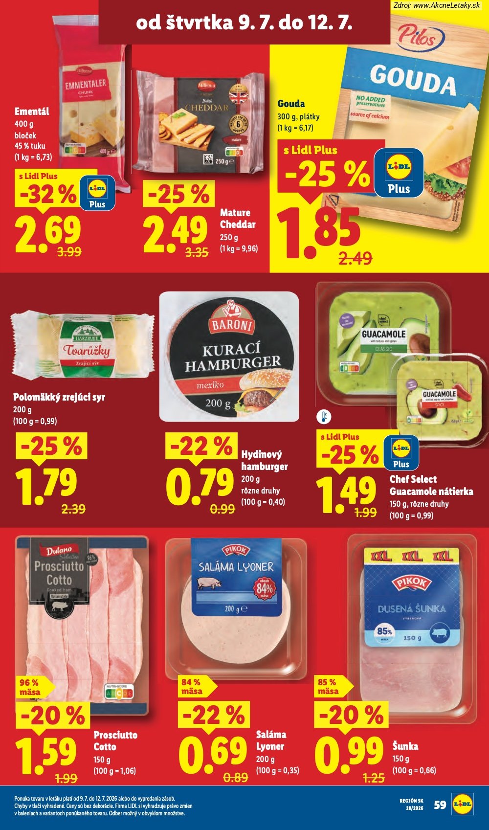 Leták Lidl (6. 7. - 12. 7. 2026) - strana 85 z 109