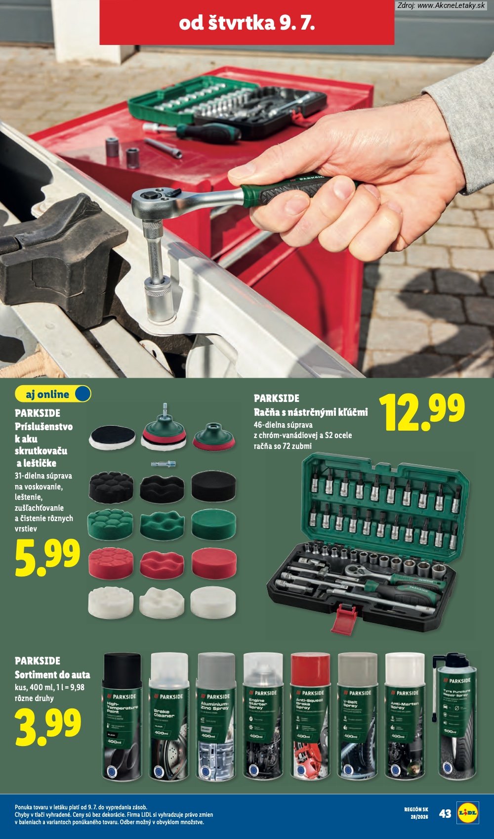 Leták Lidl (6. 7. - 12. 7. 2026) - strana 95 z 109