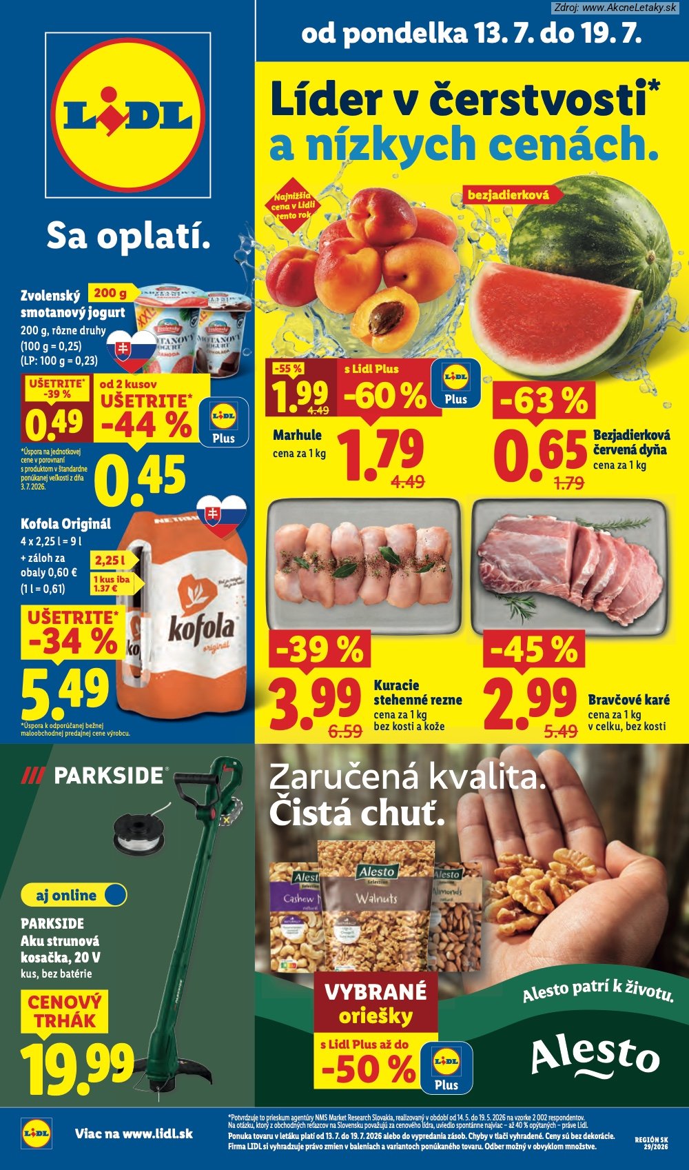 Leták Lidl - strana 1