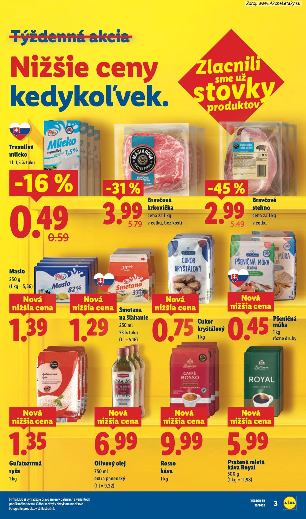 Leták Lidl (13. 7. - 19. 7. 2026) - strana 3 z 94