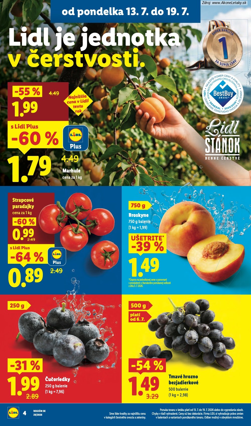Leták Lidl (13. 7. - 19. 7. 2026) - strana 8 z 94