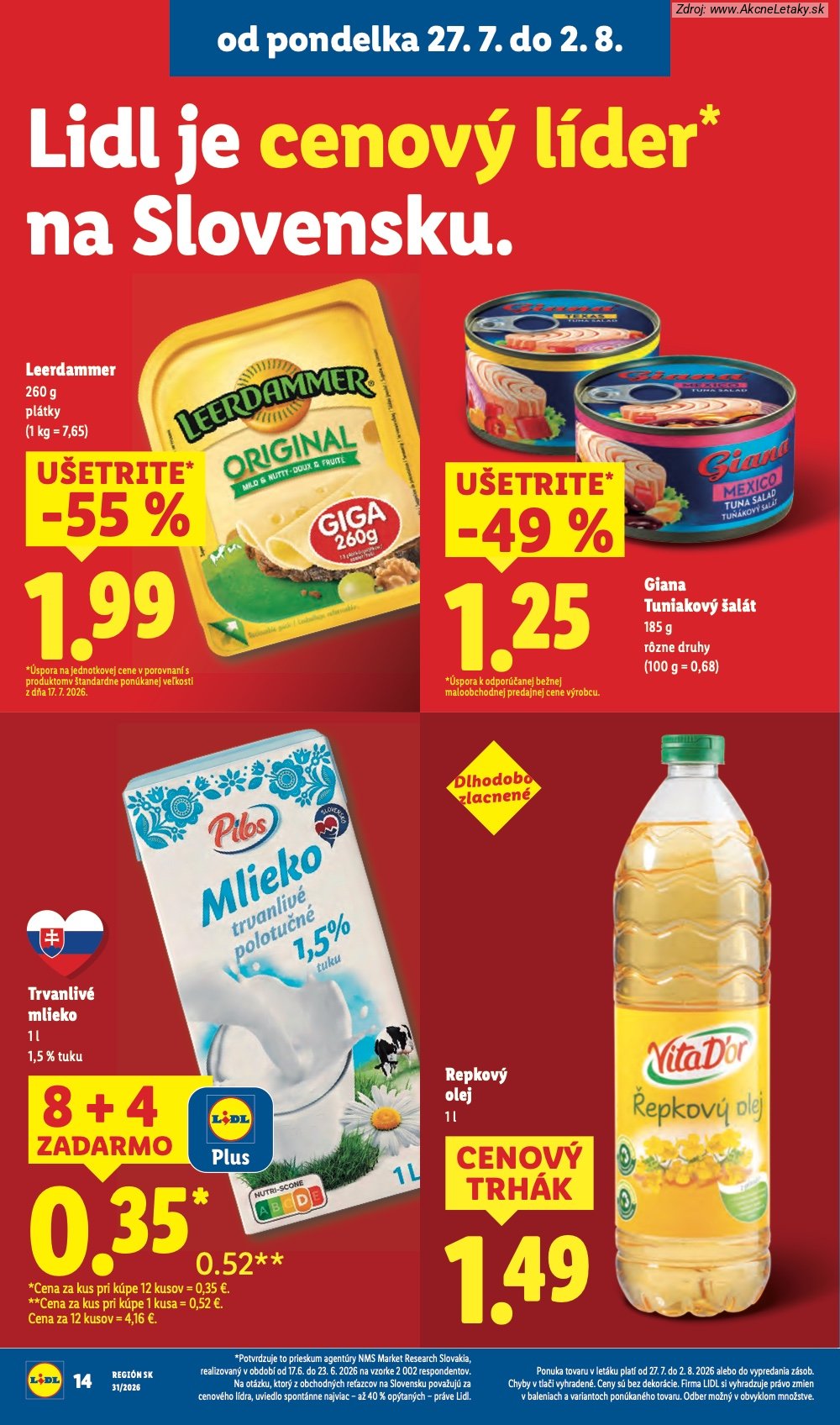 Leták Lidl (27. 7. - 2. 8. 2026) - strana 19 z 108
