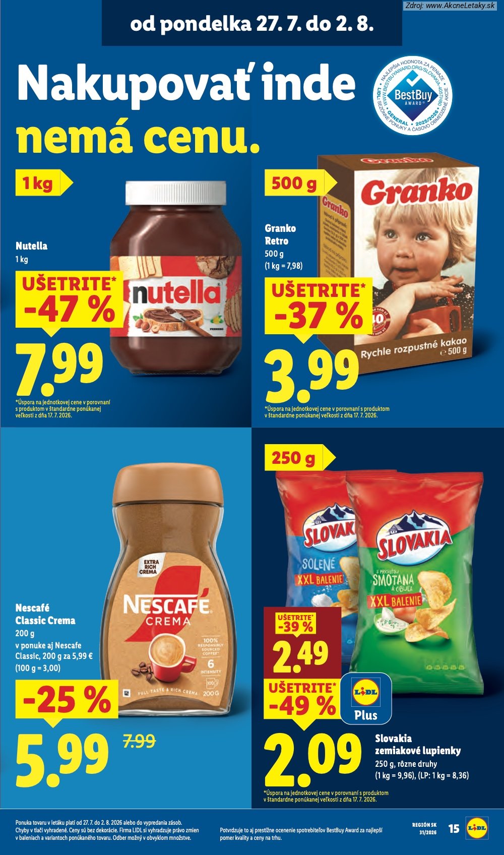 Leták Lidl (27. 7. - 2. 8. 2026) - strana 20 z 108