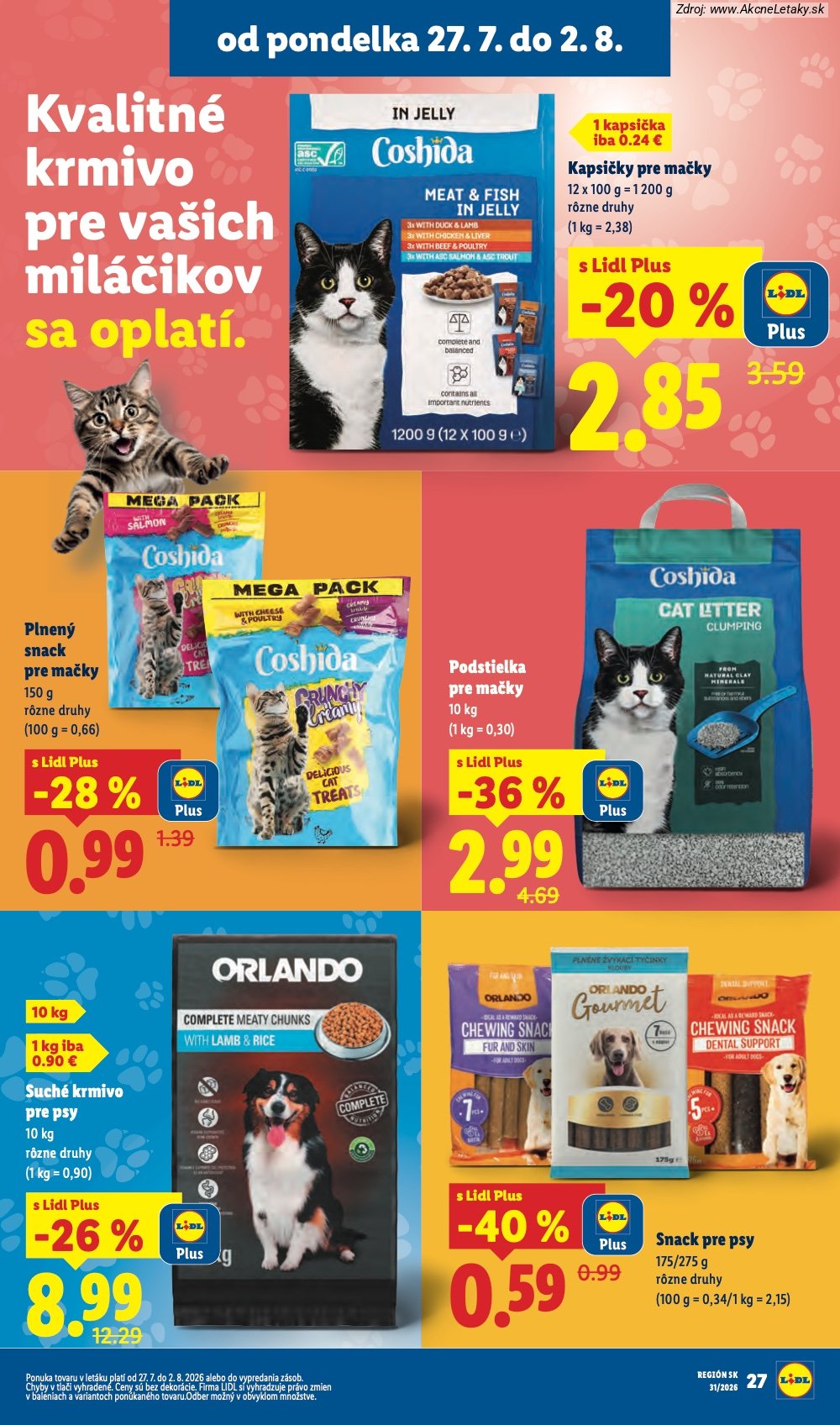 Leták Lidl (27. 7. - 2. 8. 2026) - strana 23 z 108