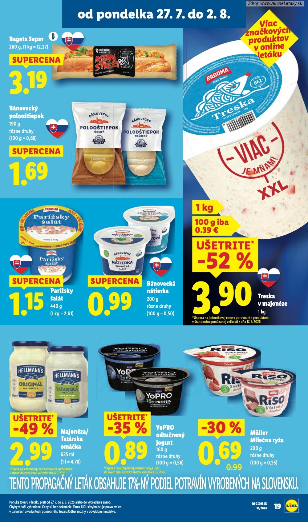 Leták Lidl (27. 7. - 2. 8. 2026) - strana 27 z 108