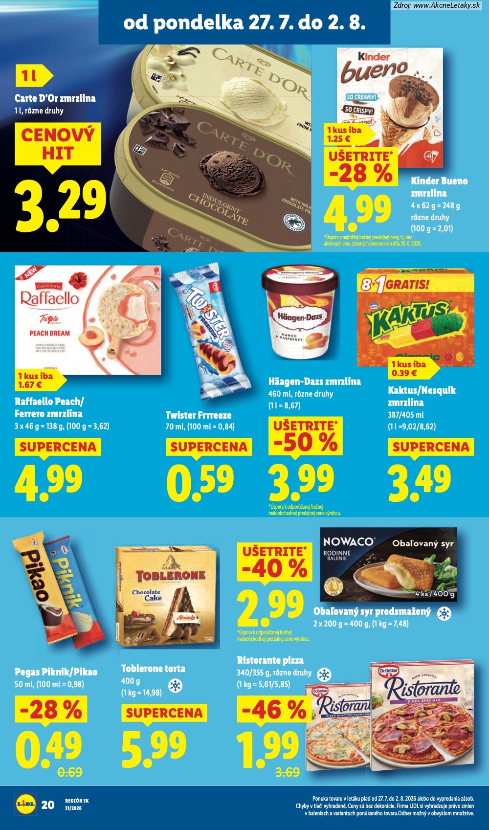 Leták Lidl (27. 7. - 2. 8. 2026) - strana 28 z 108