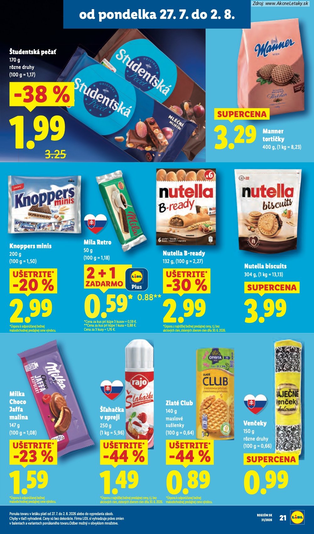 Leták Lidl (27. 7. - 2. 8. 2026) - strana 29 z 108