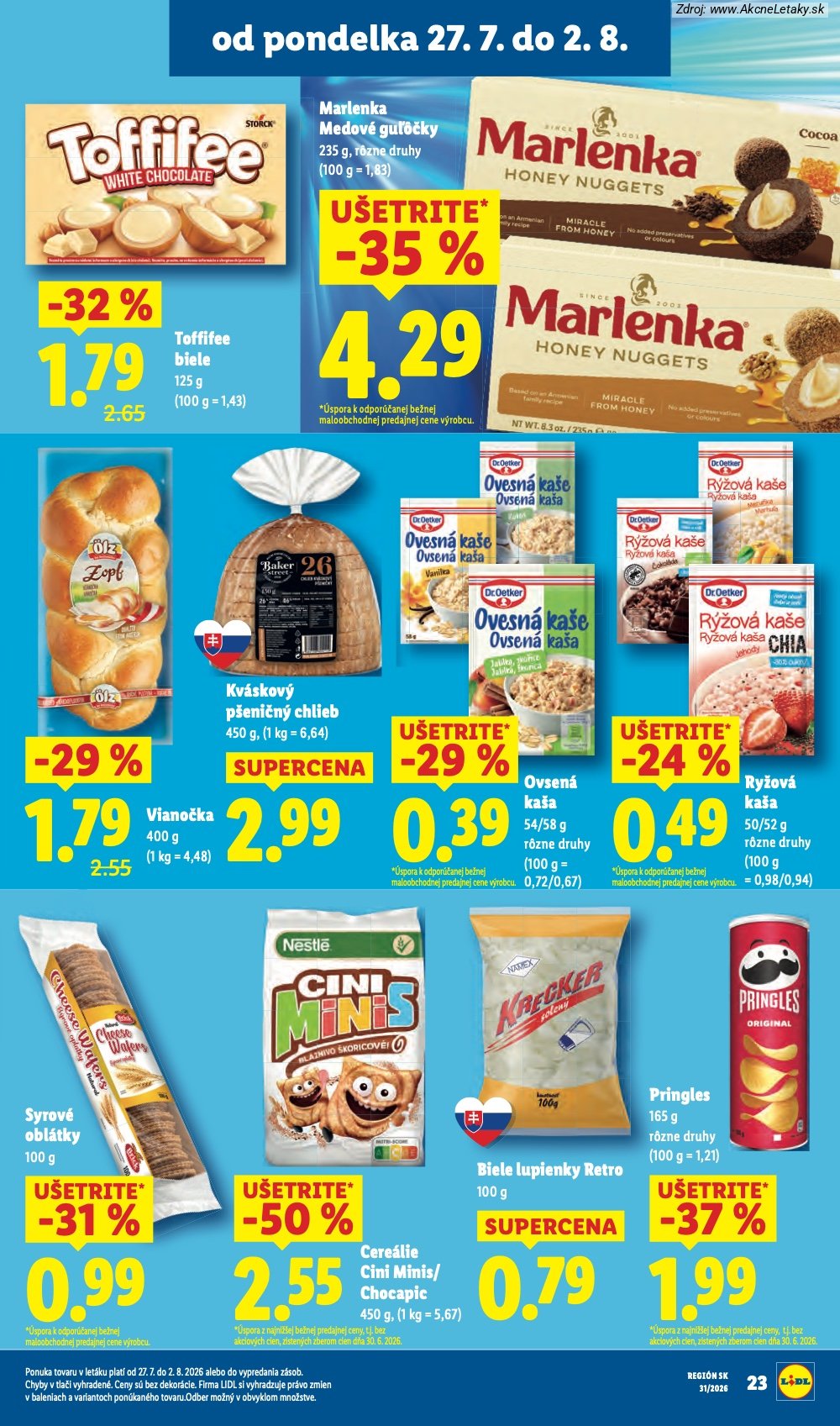 Leták Lidl (27. 7. - 2. 8. 2026) - strana 31 z 108