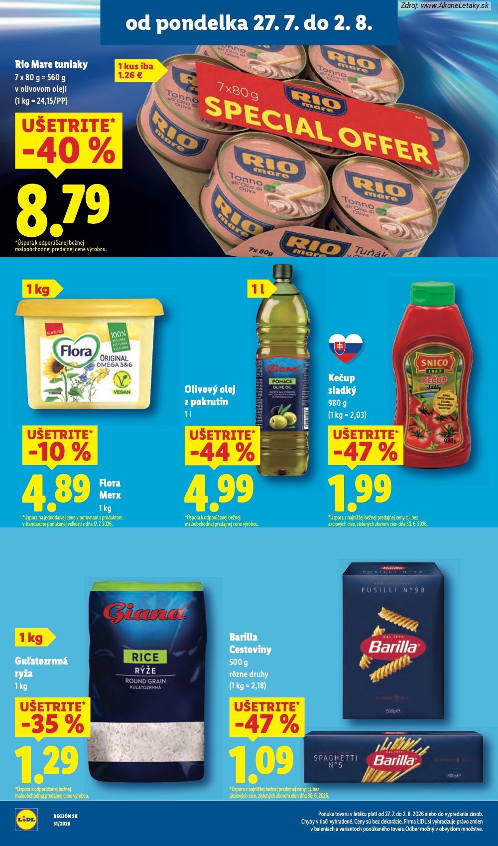Leták Lidl (27. 7. - 2. 8. 2026) - strana 32 z 108