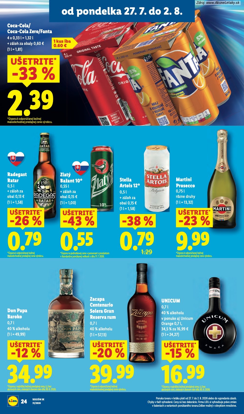Leták Lidl (27. 7. - 2. 8. 2026) - strana 34 z 108