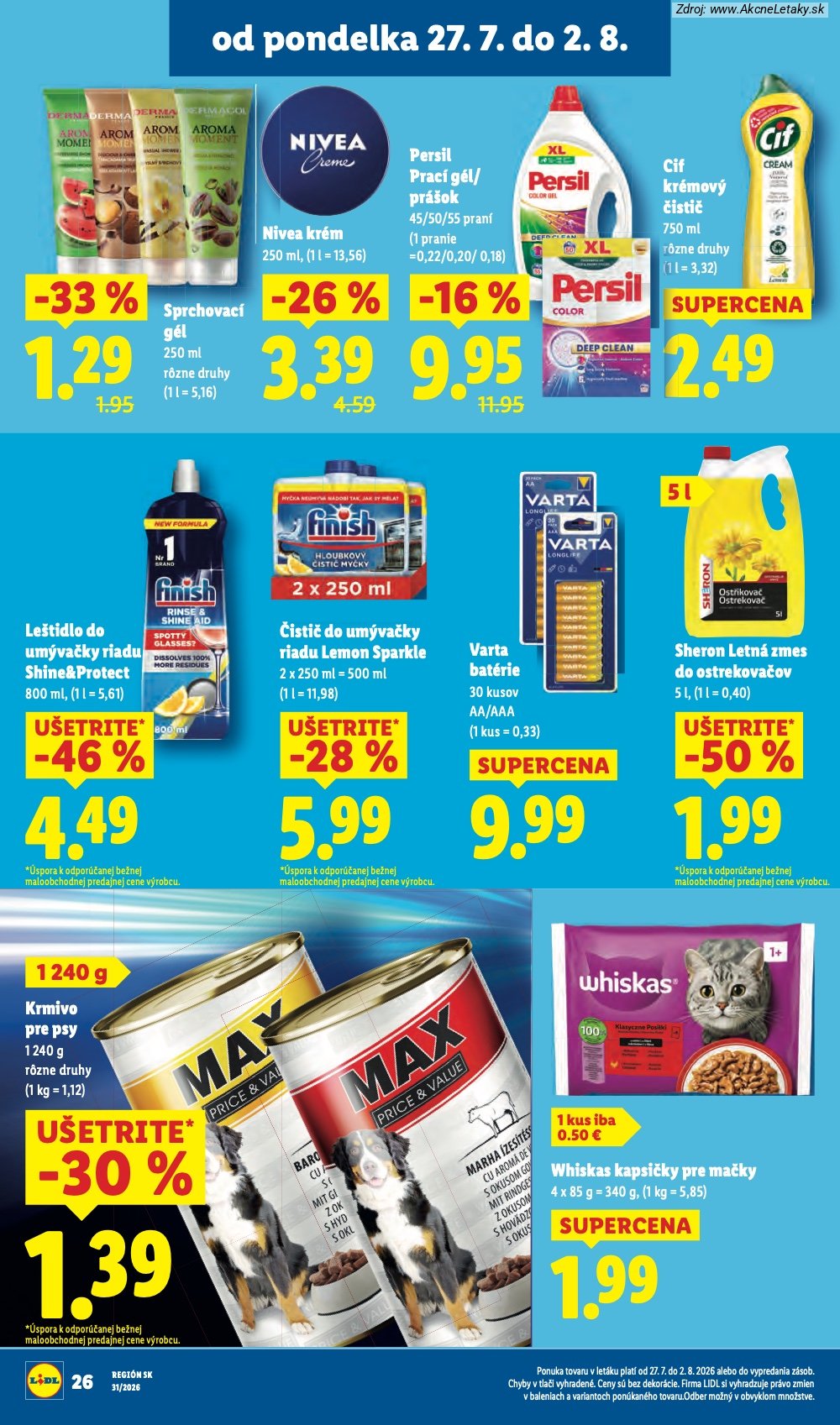 Leták Lidl (27. 7. - 2. 8. 2026) - strana 36 z 108