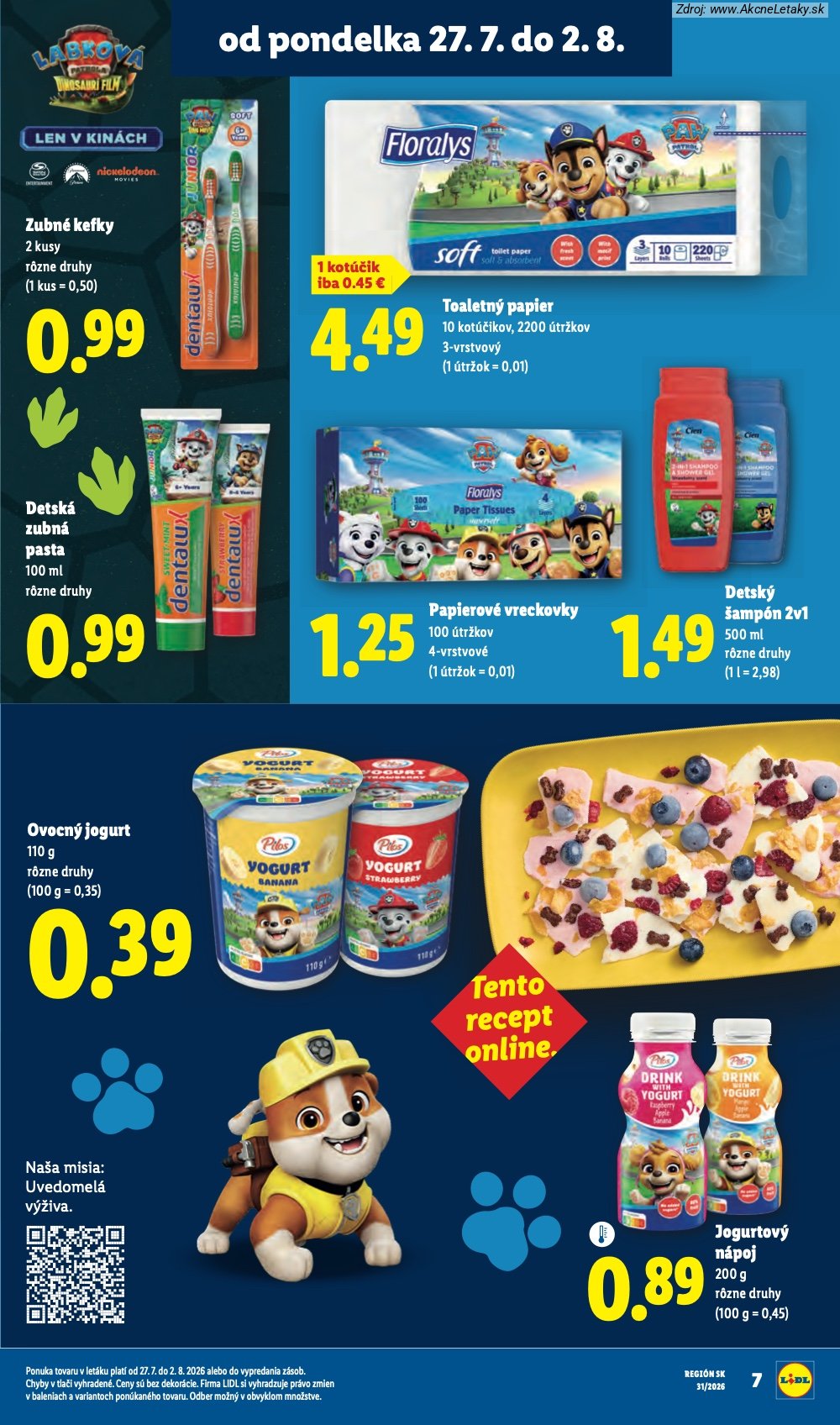 Leták Lidl (27. 7. - 2. 8. 2026) - strana 39 z 108