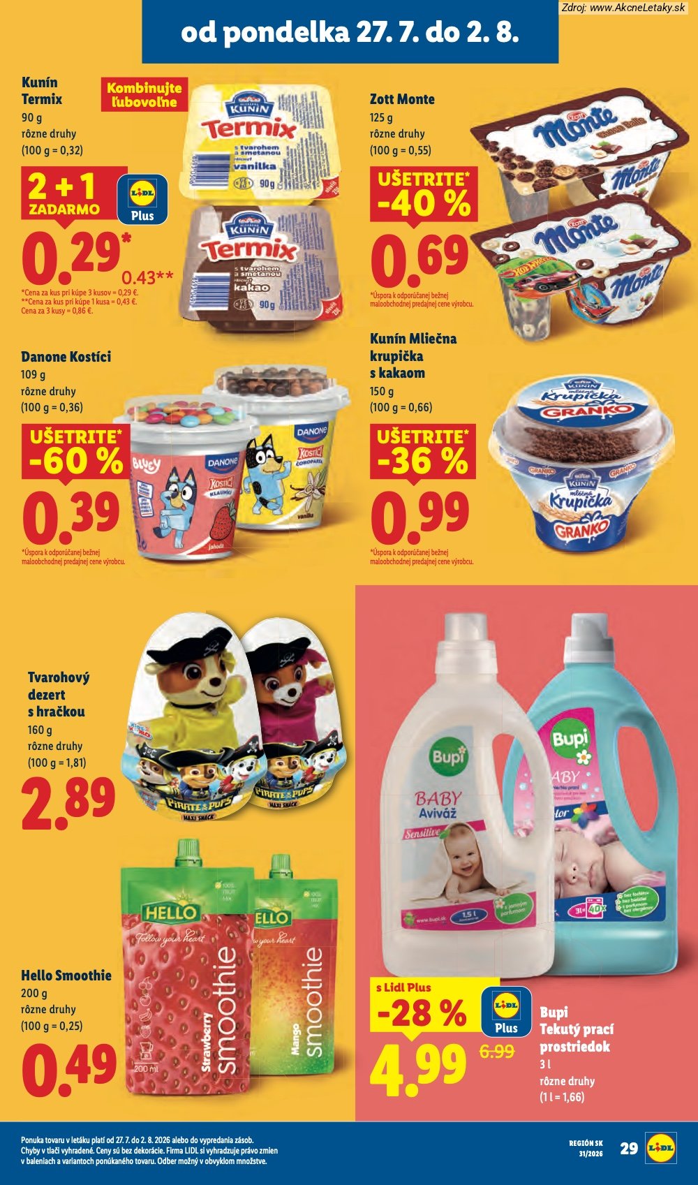 Leták Lidl (27. 7. - 2. 8. 2026) - strana 41 z 108