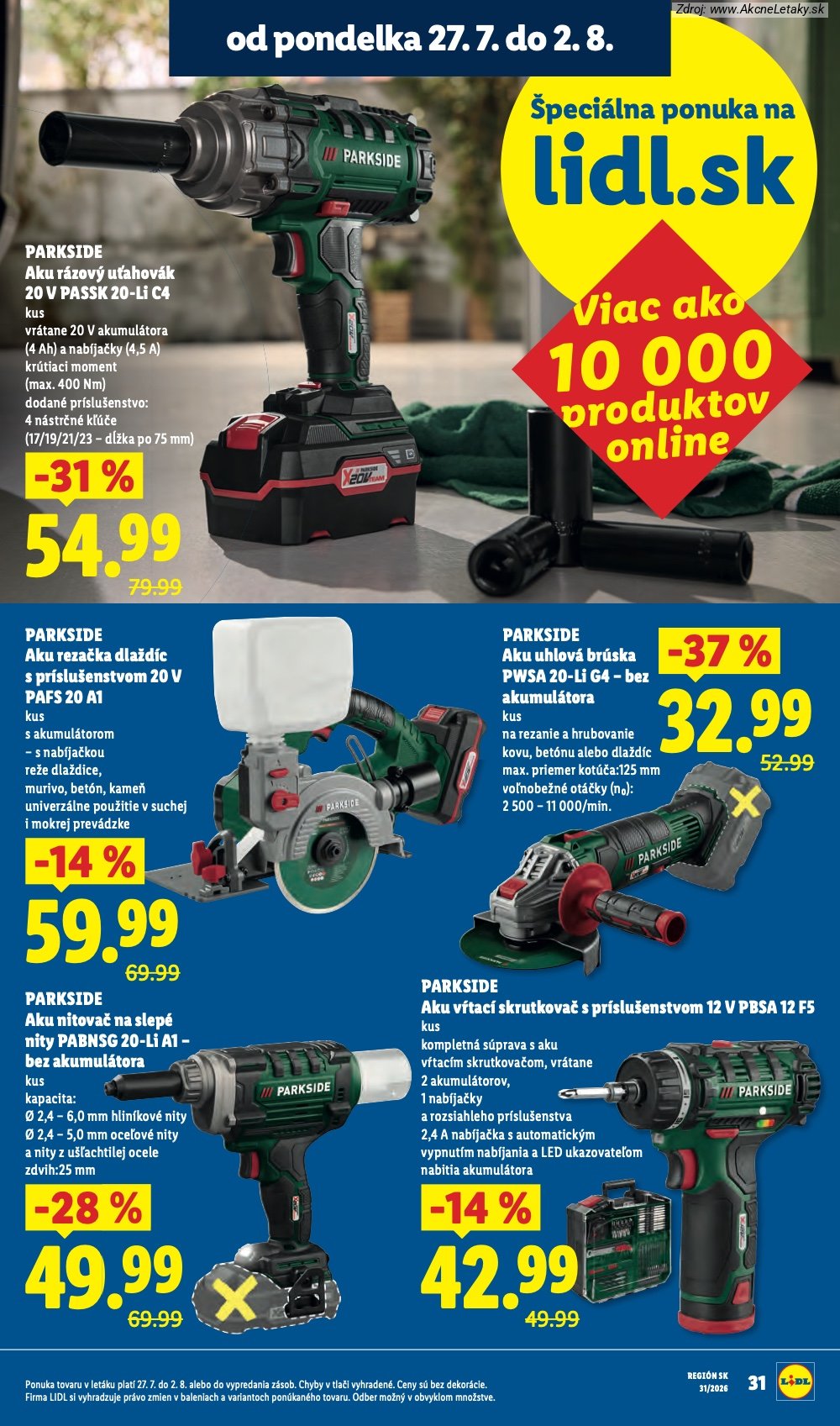 Leták Lidl (27. 7. - 2. 8. 2026) - strana 6 z 108