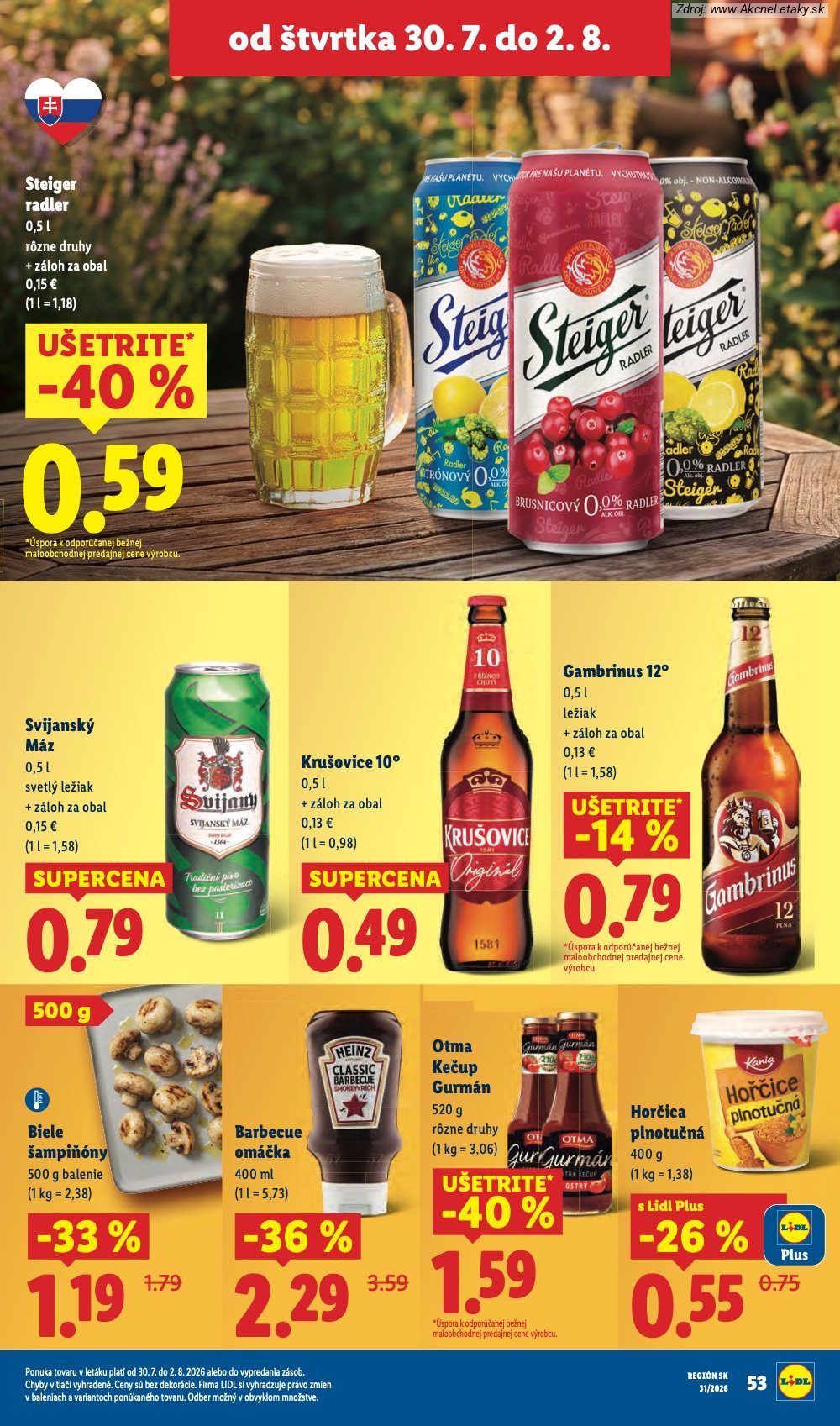 Leták Lidl (27. 7. - 2. 8. 2026) - strana 69 z 108