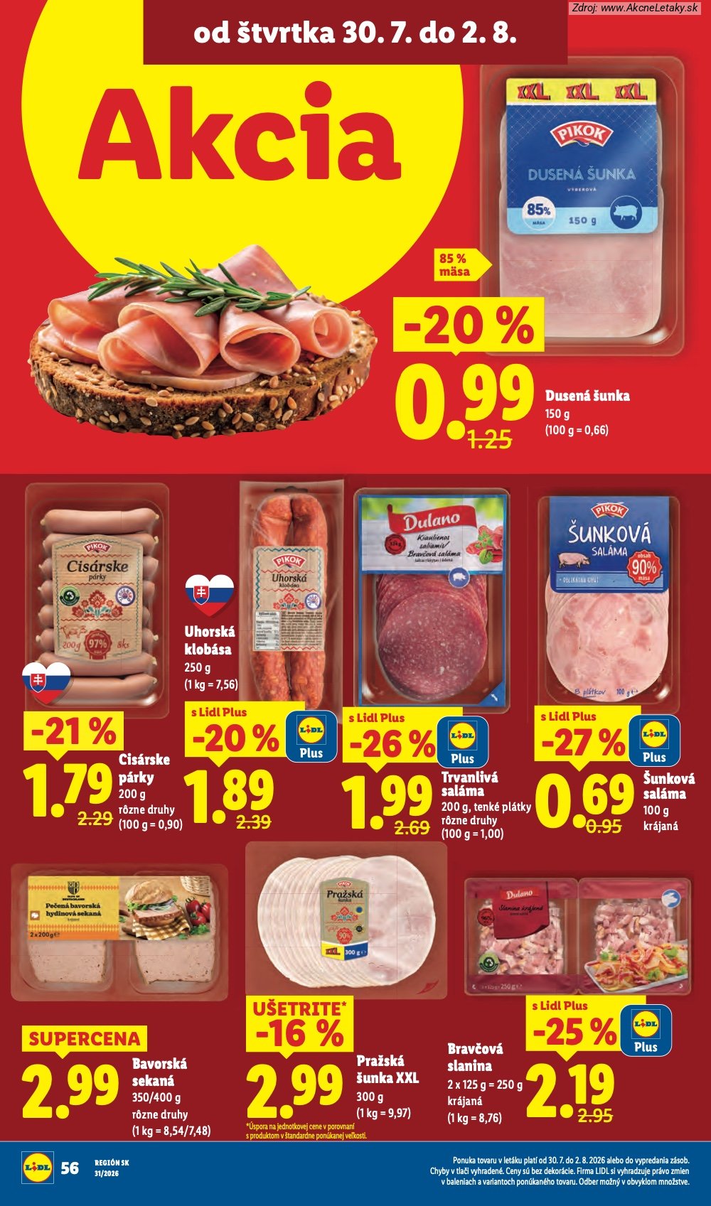 Leták Lidl (27. 7. - 2. 8. 2026) - strana 80 z 108