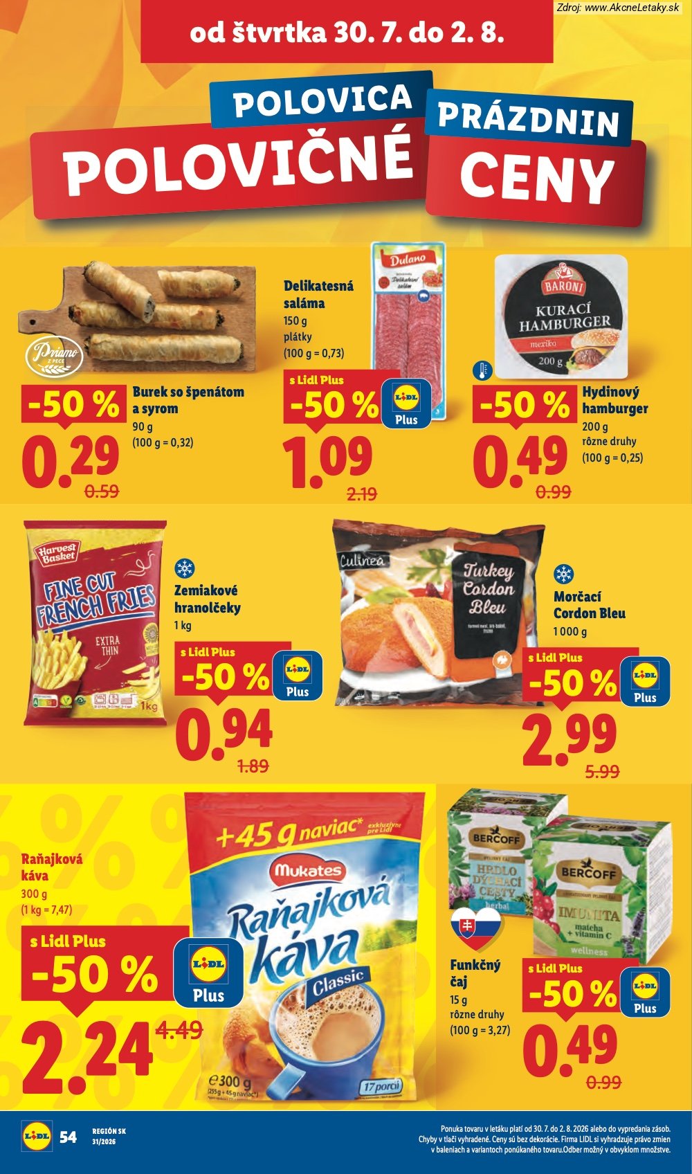 Leták Lidl (27. 7. - 2. 8. 2026) - strana 84 z 108