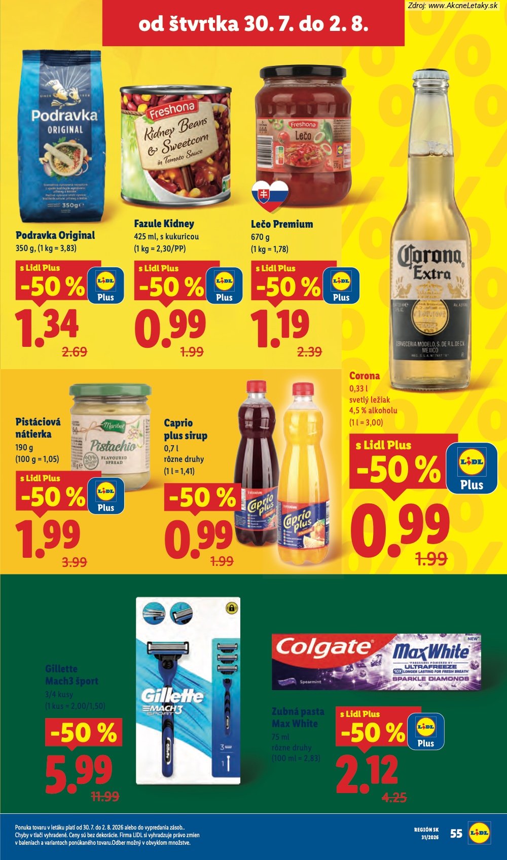 Leták Lidl (27. 7. - 2. 8. 2026) - strana 85 z 108
