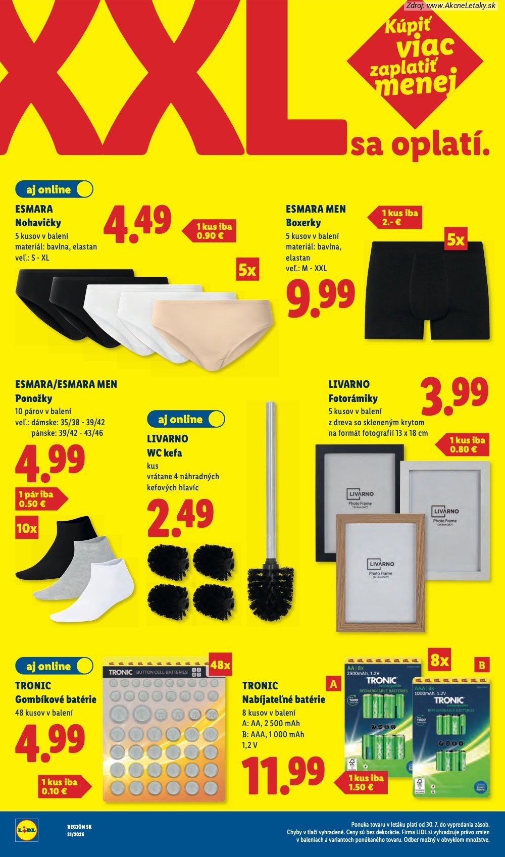 Leták Lidl (27. 7. - 2. 8. 2026) - strana 94 z 108