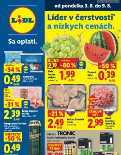 Leták Lidl od 3. 8.