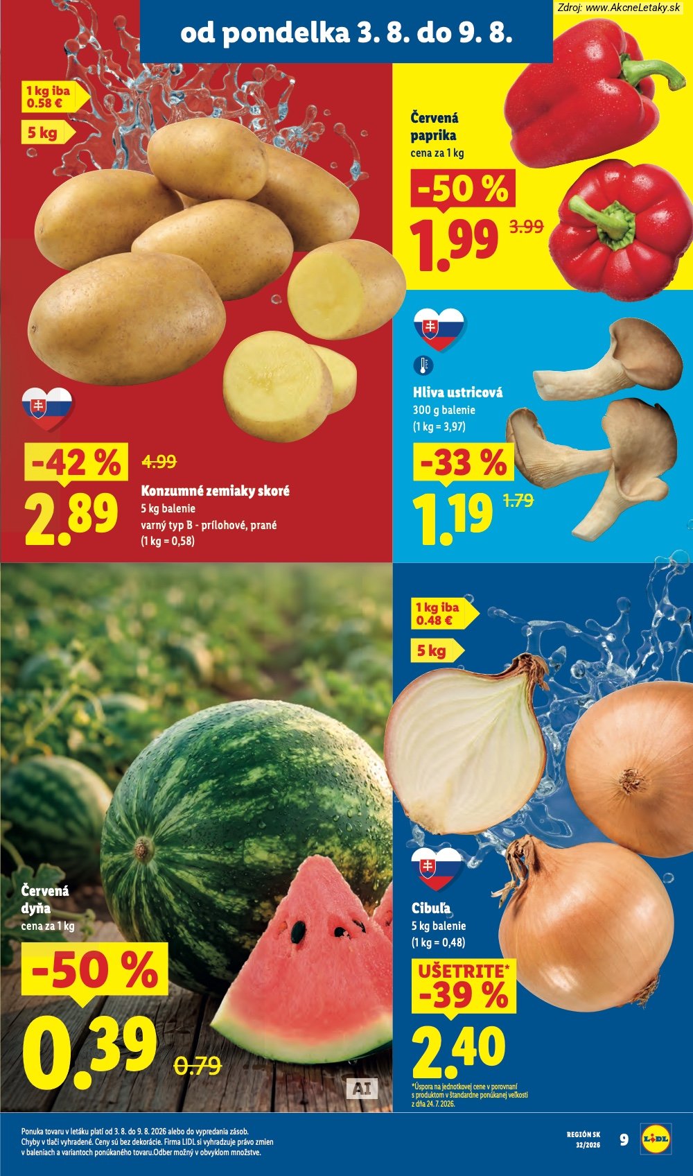 Leták Lidl (3. 8. - 9. 8. 2026) - strana 15 z 95