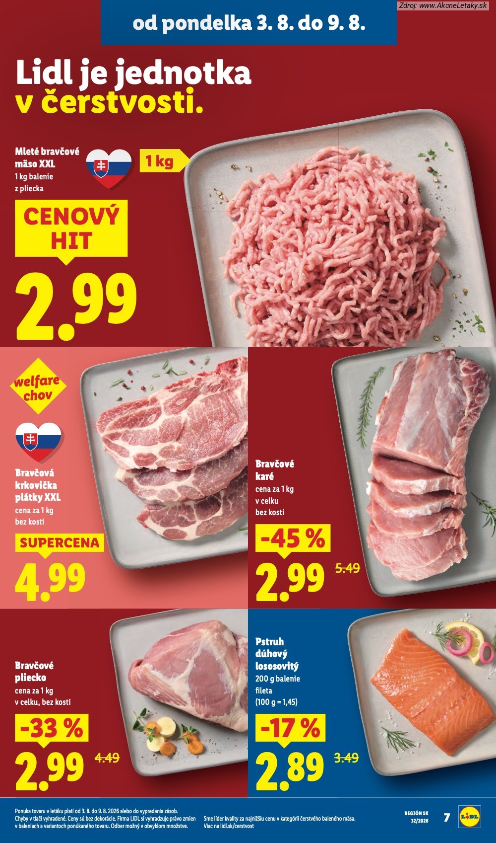 Leták Lidl (3. 8. - 9. 8. 2026) - strana 17 z 95