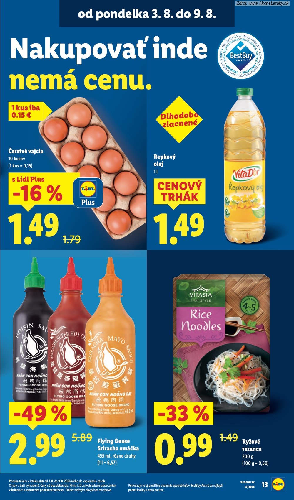 Leták Lidl (3. 8. - 9. 8. 2026) - strana 21 z 95