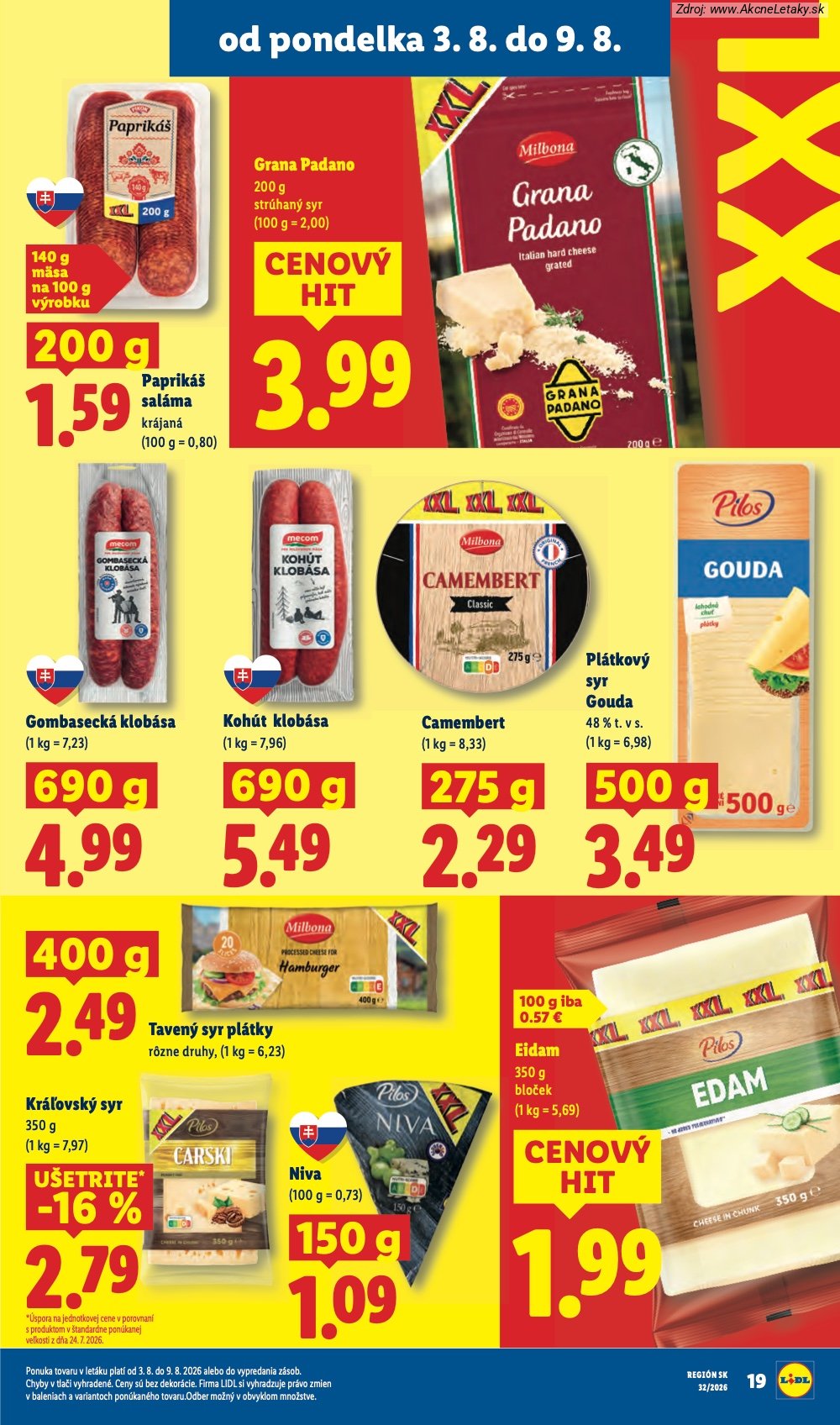 Leták Lidl (3. 8. - 9. 8. 2026) - strana 27 z 95