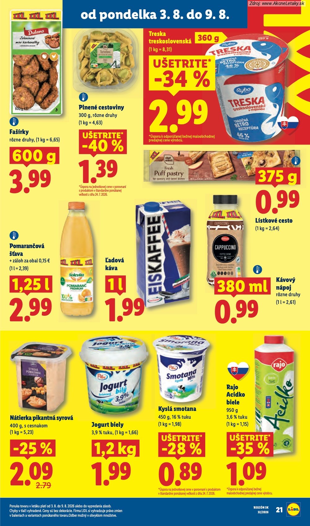 Leták Lidl (3. 8. - 9. 8. 2026) - strana 29 z 95